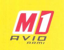 M1 AVIO ARMI marchio figurativo con elementi verbali il logo e rappresentato dalla scritta M1 AVIO disposta su due righe M1 AVIO ARMI marchio figurativo con elementi verbali logo e rappresentato dalla scritta M1 AVIO disposta su due righe la lettera M e il numero 1 sono racchiusi in 2 riquadri ben distinti al di sotto e riportata la scritta AVIO e sotto ancora ARMI M1 AVIO ARMI marchio figurativo con elementi verbali il logo e rappresentato dalla scritta M1 AVIO disposta su due righe