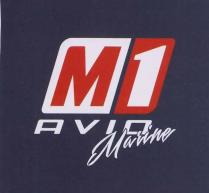 M1 AVIO MARINE marchio figurativo con elementi verbali il logo e rappresentato dalla scritta m1 avio disposta su due righe. M1 AVIO MARINE marchio figurativo con elementi verbali logo e rappresentato dalla scritta m1 avio disposta su due righe. la lettera m e il numero 1 sono racchiusi in 2 riquadri ben distinti. al di sotto e riportata la scritta avio e sotto ancora al di sotto e riportata la scritta avio e sotto ancora marine M1 AVIO MARINE marchio figurativo con elementi verbali il logo e rappresentato dalla scritta m1 avio disposta su due righe.