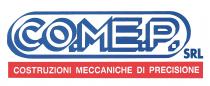 CO.ME.P. SRL Il marchio si compone di due zone distinte tra l altro da due colori specifici. In alto vi è la CO.ME.P. SRL marchio si compone di due zone distinte tra l altro da due colori specifici. In alto vi è la denominazione dell azienda CO.ME.P. in colore blu contornato da un ovale dello stesso colore il tutto su sfondo bianco e riportante la natura giuridica SRL sempre in blu. In basso vi è la scritta COSTRUZIONI MECCANICHE DI PRECISIONE in colore bianco all interno di un rettangolo riempito a sfondo rosso. CO.ME.P. SRLIl marchio si compone di due zone distinte tra l altro da due colori specifici. In alto vi è la