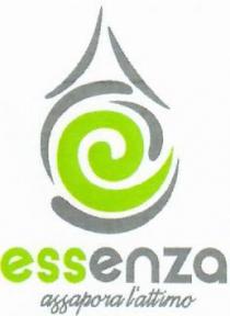 ESSENZA ASSAPORA L ATTIMO - IL LOGO ESSENZA SI COMPONE DI UNA PARTE FIGURATIVA ED UNA PARTE VERBALE. LA PARTE VERBALE ESSENZA ASSAPORA L ATTIMO - LOGO ESSENZA SI COMPONE DI UNA PARTE FIGURATIVA ED UNA PARTE VERBALE. LA PARTE VERBALE E COSTITUITA DALLE DICITURE ESSENZA E ASSAPORA L ATTIMO NEL COLORE VERDE PANTONE 375 C PER LA DICITURA ESS E NEL COLORE GRIGIO NERO DESATURATO AL 50 PER LE DICITURE ENZA E ASSAPORA L ATTIMO . LA PARTE FIGURATIVA E COMPOSTA DA UNA E STILIZZATA NEL COLORE VERDE PANTONE 375 C INTORNO ALLA QUALE SI SVILUPPA UNA GOCCIA STILIZZATA NEL COLORE GRIGIO NERO DESATURATO AL 50 . IL MARCHIO POTRA ESSERE UTILIZZATO ANCHE IN TUTTE LE VARIANTI DI COLORE POSSIBILI E IN QUALSIASI TIPO DI CARATTERE E FONT. ESSENZA ASSAPORA L ATTIMO - IL LOGO ESSENZA SI COMPONE DI UNA PARTE FIGURATIVA ED UNA PARTE VERBALE. LA PARTE VERBALE