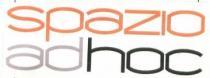SPAZIO ADHOC - Nome di fantasia rappresentato in colore arancio, grigio e nero. La parola SPAZIO è in arancio, la SPAZIO ADHOC - Nome di fantasia rappresentato in colore arancio, grigio e nero. La parola SPAZIO è in arancio, la parola è in grigio chiaro e la parola HOC è in nero. Scritto: SPAZIO sopra e sotto AD HOC tutto attaccato. SPAZIO ADHOC - Nome di fantasia rappresentato in colore arancio, grigio e nero. La parola SPAZIO è in arancio, la