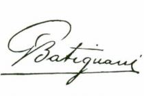 il marchio consiste nella scritta batignani a mò di firma preceduta da un segno grafico simile alla lettera g corsiva marchio consiste nella scritta batignani a mò di firma preceduta da un segno grafico simile alla lettera g corsiva maiuscola il marchio consiste nella scritta batignani a mò di firma preceduta da un segno grafico simile alla lettera g corsiva