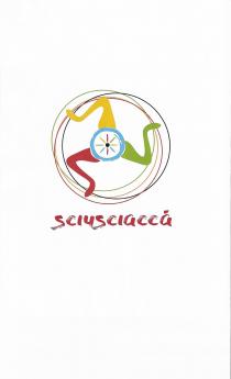 il marchio è composto da una trinacria stilizzata con al centro una ruota di carretto siciliano, anch essa stilizzata, il tutto marchio è composto da una trinacria stilizzata con al centro una ruota di carretto siciliano, anch essa stilizzata, il tutto racchiuso da quattro cerchi che simboleggiano una ulteriore ruota di carretto per la quale le gambe della trinacria ne rappresentano i raggi. al di sotto il payoff rappresentato dalla scrittura sciusciaccà . il marchio è composto da una trinacria stilizzata con al centro una ruota di carretto siciliano, anch essa stilizzata, il tutto