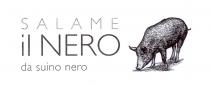marchio consiste nella dicitura SALAME IL NERO DA SUINO NERO affiancata dall immagine di un maiale che sta grufolando. marchio consiste nella dicitura SALAME IL NERO DA SUINO NERO affiancata dall immagine di un maiale che sta grufolando. Il marchio consiste nella dicitura SALAME IL NERO DA SUINO NERO affiancata dall immagine di un maiale che sta grufolando.