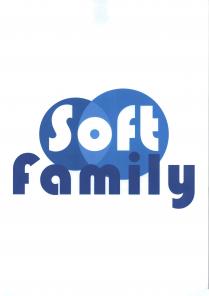 SCRITTA SOFT BIANCA SEGUITA IN BASSO DA FAMILY IN RGB 24,42,136 ENTRAMBE IN CARATTERE BAUHAUS 93 . SULLO SFONDO DELLA SCRITTA SOFT SCRITTA SOFT BIANCA SEGUITA IN BASSO DA FAMILY IN RGB 24,42,136 ENTRAMBE IN CARATTERE BAUHAUS 93 . SULLO SFONDO DELLA SCRITTA SOFT VI SONO DUE CERCHI PARZIALMENTE SOVRAPPOSTI. SINISTRO E IN RGB 5,111,184 . IL DESTRO E IN RGB 46,167,224 ED E PIU GRANDE DELL ALTRO. L AREA DI INTERSEZIONE DEI DUE CERCHI PRESENTA UN COLORE PIU CHIARO DI ENTRAMBI. SCRITTA SOFT BIANCA SEGUITA IN BASSO DA FAMILY IN RGB 24,42,136 ENTRAMBE IN CARATTERE BAUHAUS 93 . SULLO SFONDO DELLA SCRITTA SOFT