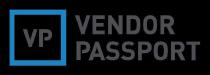 marchio è costituito dalle lettere VP in carattere stampatello maiuscolo e di colore grigio, inserite all interno di una cornice marchio è costituito dalle lettere VP in carattere stampatello maiuscolo e di colore grigio, inserite all interno di una cornice quadrata di colore azzurro. Sul lato destro di tale cornice troviamo le parole VENDOR PASSPORT in carattere stampatello maiuscolo e di colore grigio, la parola VENDOR si trova al di sopra della parola PASSPORT. Il marchio è costituito dalle lettere VP in carattere stampatello maiuscolo e di colore grigio, inserite all interno di una cornice