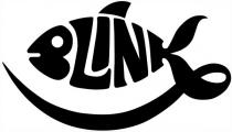 marchio consiste nella rappresentazione grafica della parola BLINK in modo che le varie lettere che la compongono riproducano nel marchio consiste nella rappresentazione grafica della parola BLINK in modo che le varie lettere che la compongono riproducano nel loro insieme la conformazione di un pesce stilizzato mentre singolarmente la lettera B riproduce la bocca e l occhio del pesce, il puntino della lettera i la pinna dello stesso e la lettera K la sua coda e una linea curvilinea che sottolinea l insieme della parola. Il marchio consiste nella rappresentazione grafica della parola BLINK in modo che le varie lettere che la compongono riproducano nel