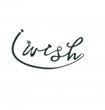 marchio è costituito dalla seguente denominazione: iwish. Il logo è scritto a mano. La I è sormontata da una piccola marchio è costituito dalla seguente denominazione: iwish. Il logo è scritto a mano. La I è sormontata da una piccola corona, dopodichè curva verso destra e si unisce alla h finale sottolineando il logo stesso. La w ha un piccolo rametto con foglie sul bordo sinistro. La i minuscola è sormontata da un piccolo cuore. La s forma un ricciolo al cui centro c è un cerchio perfetto. Il marchio è costituito dalla seguente denominazione: iwish.