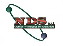 logo rappresenta un atomo. La scritta NDS in carattere WIDE LATIN è di colore rosso sfumato al centro e logo rappresenta un atomo. La scritta NDS in carattere WIDE LATIN è di colore rosso sfumato al centro e contornata di verde, e la scritta s.r.l. in carattere ARIAL UNICODE MS di colore verde contornata di rosso; sottoposta c è una barra di colore verde contornata di rosso in cui compare la scritta Chemical Technologies and Applications in carattere VERDANA di colore bianco. Insieme rappresentano il nucleo dell atomo, intorno esso ruotano su un orbita di colore verde, due sfere una di colore verde e una di colore blu, entrambe sfumate al centro, che rappresentano i due elettroni. Il logo rappresenta un atomo. La scritta NDS in carattere WIDE LATIN è di colore rosso sfumato al centro e