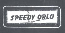 SPEEDY ORLO tale marchio e costituito da una scritta SPEEDY ORLO, posta orizzontalmente all interno di un tappeto bianco, riportante una SPEEDY ORLO tale marchio e costituito da una scritta SPEEDY ORLO, posta orizzontalmente all interno di un tappeto bianco, riportante una cucitura verticale all inizio della D di SPEEDY, ed un ago che va a sottolineare la parola orlo, con all occhiello attaccato filo che termina alla base del tappeto, il tappeto stesso e contornato lungo tutto il perimetro esterno da una riga con gli angoli smussati. SPEEDY ORLO tale marchio e costituito da una scritta SPEEDY ORLO, posta orizzontalmente all interno di un tappeto bianco, riportante una