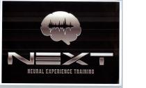 NEXT NEURAL EXPERIENCE TRAINING. IL MARCHIO CONSISTE IN UN DISEGNO STILIZZATO DEL CERVELLO UMANO DI COLORE GRIGIO METALLICO IL QUALE NEXT NEURAL EXPERIENCE TRAINING. MARCHIO CONSISTE IN UN DISEGNO STILIZZATO DEL CERVELLO UMANO DI COLORE GRIGIO METALLICO IL QUALE RIPORTA AL CENTRO IN ORIZZONTALE UNA SCARICA ELETTRICA O ONDA CELEBRALE DI COLORE NERO, SIMBOLEGGIANTE I SEGNALI CHE ARRIVANO E PASSANO IL NOSTRO CERVELLO. SOTTO VI E LA DICITURA NEXT IN STAMPATELLO A BANDA LARGA DI COLORE GRIGIO METALLICO. ANCORA SOTTO VI E LA SCRITTA NEURAL EXPERIENCE TRAINING IN STAMPATELLO SEMPRE DI COLORE GRIGIO METALLICO. L INTERO LOGO E SU SFONDO NERO NEXT NEURAL EXPERIENCE TRAINING. IL MARCHIO CONSISTE IN UN DISEGNO STILIZZATO DEL CERVELLO UMANO DI COLORE GRIGIO METALLICO IL QUALE