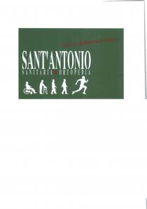 NOI CI METTIAMO IL CUORE... SANT ANTONIO SANITARIA ORTOPEDIA MARCHIO CONSISTE IN UN RETTANGOLO VERDE NEL QUALE SONO PRESENTI LE PAROLE NOI CI METTIAMO IL CUORE... IN COLORE ROSSO. AL DI SOTTO, SONO PRESENTI LE PAROLE SANT ANTONIO IN COLORE BIANCO SU SFONDO VERDE. AL DI SOTTO, SONO PRESENTI LE PAROLE SANITARIA E ORTOPEDIA IN COLORE BIANCO, SEPARATE DA UNA CROCE ROSSA. AL DI SOTTO, SONO RAPPRESENTATE DELLE SILOUETTE DI FIGURE UMANE IN BIANCO. NOI CI METTIAMO IL CUORE... SANT ANTONIO SANITARIA ORTOPEDIA