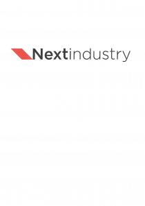 il marchio si compone di un rombo di colore rosso, alla cui destra è presente la parola nextindustry, in colore marchio si compone di un rombo di colore rosso, alla cui destra è presente la parola nextindustry, in colore nero. Le prime quattro lettere della parola sono caratterizzate da uno spessore maggiore rispetto a quelle successive. il marchio si compone di un rombo di colore rosso, alla cui destra è presente la parola nextindustry, in colore
