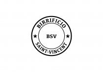 marchio consiste in due cerchi concentrici. In quello esterno compare in alto la scritta BIRRIFICIO e in basso SAINT-VINCENT . marchio consiste in due cerchi concentrici. In quello esterno compare in alto la scritta BIRRIFICIO e in basso SAINT-VINCENT . Le due scritte sono divise a destra e a sinistra da una stella. Dentro cerchio interno invece si trova l abbreviazione BSV . I caratteri del marchio sono depositati in stampatello maiuscolo ma sono riproducibili in qualsiasi carattere e dimensione. marchio consiste in due cerchi concentrici. In quello esterno compare in alto la scritta BIRRIFICIO e in basso SAINT-VINCENT .