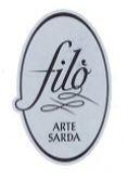 LOGO COSTITUITO DALLE PAROLE FILO ARTE SARDA . LA PAROLA FILO E SCRITTA IN CORSIVO STILIZZATO. LE PAROLE ARTE SARDA SONO SCRITTE LOGO COSTITUITO DALLE PAROLE FILO ARTE SARDA . LA PAROLA FILO E SCRITTA IN CORSIVO STILIZZATO. LE PAROLE ARTE SARDA SONO SCRITTE IN STAMPATELLO MINUSCOLO.LA LETTERA F DELLA PAROLA FILO PROSEGUE A FORMARE NELLA PARTE INFERIORE UN PICCOLO ARRICCIAMENTO CHE PROSEGUE A FORMARE UN OVALE CHE RACCHIUDE L INTERO LOGO. LA LETTERA L DELLA PAROLA FILO PROSEGUE A FORMARE NELLA PARTE INFERIORE UNA SPECIE DI V STILIZZATA E ROVESCIATA E SOTTO QUESTA COMPARE UN SEGNO RAFFIGURANTE LA LETTERA Z STILIZZATA. LOGO HA FORMA OVALE LA SCRITTA E DI COLORE NERO SU SFONDO COLOR VERDE ACQUA. LOGO COSTITUITO DALLE PAROLE FILO ARTE SARDA . LA PAROLA FILO E SCRITTA IN CORSIVO STILIZZATO. LE PAROLE ARTE SARDA SONO SCRITTE