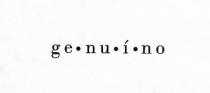 Denominazione: GENUINO - Carattere font utilizzato per il marchio logo ge nu i no è il Bodoni Be Light, crenatura ottica, Kerning 200. Denominazione: GENUINO - Carattere font utilizzato per marchio logo ge nu i no è il Bodoni Be Light, crenatura ottica, Kerning 200. La scritta si legge in maniera sillabica ge nu i no . Quattro sillabe interspaziate da un cerchio pieno di grandezza 1/4 dell altezza della scritta. Il colore utilizzato per il brand è Nero Ricco: C 63 M 52 Y 51 K 100, insieme alla sua variante negativa in bianco. Il logo si sviluppa in orizzontale. Denominazione: GENUINO - Carattere font utilizzato per il marchio logo ge nu i no è il Bodoni Be Light, crenatura ottica, Kerning 200.