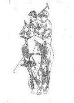 marchio consiste nella raffigurazione di due giocatori di polo insieme su un cavallo entrambi con busto e testa rivolti marchio consiste nella raffigurazione di due giocatori di polo insieme su un cavallo entrambi con busto e testa rivolti all indietro in posizione di attesa. Il marchio consiste nella raffigurazione di due giocatori di polo insieme su un cavallo entrambi con busto e testa rivolti
