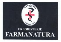 marchio, su base verde scuro, è composto da uno scudo circolare con fondo bianco all interno del quale insiste un marchio, su base verde scuro, è composto da uno scudo circolare con fondo bianco all interno del quale insiste un serpente avvolto una croce greca di colore rosso con doppia bordatura. Completano la parte interna allo scudo la scritta FARMANATURA 1996 nella parte alta ed IN ERBIS SALUS nella parte bassa. Sotto allo scudo, in carattere Times New Roman Bold su due righe, vi sono disposte con allineamento centrato le scritte ERBORISTERIE e FARMANATURA. La seconda ha proporzione doppia rispetto alla prima. Il marchio, su base verde scuro, è composto da uno scudo circolare con fondo bianco all interno del quale insiste un