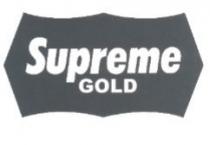 SUPREME GOLD - IL MARCHIO E COMPOSTO DA UN RETTANGOLO SAGOMATO A OTTO PUNTE CON ALL INTERNO LA SCRITTA SUPREME, E SUPREME GOLD SUPREME GOLD - IL MARCHIO E COMPOSTO DA UN RETTANGOLO SAGOMATO A OTTO PUNTE CON ALL INTERNO LA SCRITTA SUPREME, E