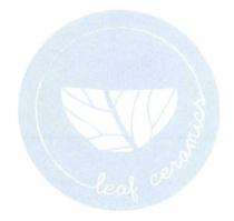 LEAF CERAMICS il logo e di forma circolare. E composto da uno sfondo verde salvia al centro del quale si LEAF CERAMICS logo e di forma circolare. E composto da uno sfondo verde salvia al centro del quale si trova una ciotola di colore bianco, con venature verde salvia, che ricordano quelle di una foglia. Intorno alla ciotola c e un cerchio sfumato di colore bianco che termina in basso a destra con la scritta leaf ceramics, in corsivo. LEAF CERAMICS il logo e di forma circolare. E composto da uno sfondo verde salvia al centro del quale si