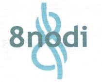8 NODI marchio d insieme rappresentato dalla dicitura 8 nodi in carattere Trebuchet MS Bold di colore blu/verde 1b4a50 che sovrasta 8 NODI marchio d insieme rappresentato dalla dicitura 8 nodi in carattere Trebuchet MS Bold di colore blu/verde 1b4a50 che sovrasta l immagine di un nodo marinaro, denominato Savoia di colore azzurro 81b5cb, che si avvolge su se stesso come a voler formare numero 8 disposto verticalmente e in secondo piano rispetto alla dicitura. 8 NODI marchio d insieme rappresentato dalla dicitura 8 nodi in carattere Trebuchet MS Bold di colore blu/verde 1b4a50 che sovrasta