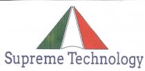 Supreme Technology - Il marchio è costituito da caratteri raffiguranti le parole Supreme Technology con un immagine a triangolo sovrastante a Supreme Technology Supreme Technology - Il marchio è costituito da caratteri raffiguranti le parole Supreme Technology con un immagine a triangolo sovrastante a