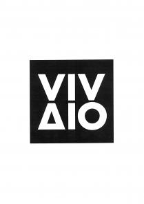 marchio è composto da un quadrato con all interno il logotipo in negativo scompostoin due parti VIV-AIO ; la A in marchio è composto da un quadrato con all interno il logotipo in negativo scomposto in due parti VIV-AIO ; la A in particolar modo ha la forma di un triangolo. L altezza del logotipo è pari a 2/3 dell altezza del quadrato ed è centrato verticalmente e orizzontalmente al suddetto quadrato. Il marchio è composto da un quadrato con all interno il logotipo in negativo scompostoin due parti VIV-AIO ; la A in
