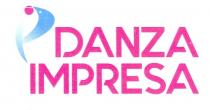 DANZA IMPRESA - MARCHIO:DOPPIE VIRGOLE CONTRAPPOSTE SFUMATE IN AZZURRO CIANO CON LA TESTA CHE SIMULA UN BALLERINO CON CERCHIO IN DANZA IMPRESA - MARCHIO:DOPPIE VIRGOLE CONTRAPPOSTE SFUMATE IN AZZURRO CIANO CON LA TESTA CHE SIMULA UN BALLERINO CON CERCHIO IN ROSSO MAGENTA. LOGOTIPO DANZA IMPRESA: COMPOSTO SU DUE RIGHE CON FONT RALEWAY IN ROSSO MAGENTA DANZA IMPRESA