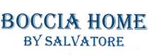 marchio è composto dalla scritta BOCCIA HOME BY SALVATORE parole scritte con caratteri di fantasia di colore Blue. Le marchio è composto dalla scritta BOCCIA HOME BY SALVATORE parole scritte con caratteri di fantasia di colore Blue. Le quattro parole che descrivono il marchio sono suddivise in due righe, la prima riga BOCCIA HOME la seconda riga BY SALVATORE, il tutto su fondo bianco come da esemplare allegato. Il marchio è composto dalla scritta BOCCIA HOME BY SALVATORE parole scritte con caratteri di fantasia di colore Blue. Le