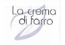 IL MARCHIO CONSISTE IN UNA FOGLIA STILIZZATA DI FORMA SINUOSA E AFFUSOLATA E NELLA SCRITTA LA CREMA DI FARRO IN MARCHIO CONSISTE IN UNA FOGLIA STILIZZATA DI FORMA SINUOSA E AFFUSOLATA E NELLA SCRITTA LA CREMA DI FARRO IN FONT HOWARD CHE SI SOVRAPPONE. IL MARCHIO VIENE DEPOSITATO IN BIANCO E NERO E POTRA ESSERE UTILIZZATO IN QUALSIASI COLORAZIONE IL MARCHIO CONSISTE IN UNA FOGLIA STILIZZATA DI FORMA SINUOSA E AFFUSOLATA E NELLA SCRITTA LA CREMA DI FARRO IN