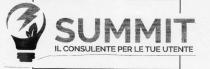 SUMMIT IL CONSULENTE PER LE TUE UTENZE. Il marchio è costituito dalla scritta Summit - il consulente per le tue SUMMIT CONSULENTE PER LE TUE UTENZE. Il marchio è costituito dalla scritta Summit - il consulente per le tue utenze con elemento grafico come da esemplare allegato. SUMMIT IL CONSULENTE PER LE TUE UTENZE. Il marchio è costituito dalla scritta Summit - il consulente per le tue