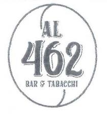 AL 462 BAR TABACCHI ellissoide raffigurante chicco di caffe con all interno il numero civico ubicazione e scritta BAR TABACCHI. AL 462 BAR TABACCHI ellissoide raffigurante chicco di caffe con all interno numero civico ubicazione e scritta BAR TABACCHI. Ellissoide raffigurante chicco di caffe a tratto continuo nero con all interno scritta nera bordata nera su sfondo bianco. AL 462 BAR TABACCHI ellissoide raffigurante chicco di caffe con all interno il numero civico ubicazione e scritta BAR TABACCHI.