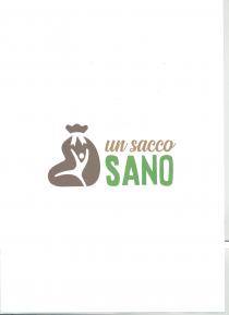 II marchio consite nella dicitura un sacco SANO composta da tre parole e da un immagine di un sacco, II marchio consite nella dicitura un sacco SANO composta da tre parole e da un immagine di un sacco, chiuso nella parte superiore con un nastro e con all interno una figura stilizzata umana che esprime uno stato di benessere. tutto come da esemplare in allegato II marchio consite nella dicitura un sacco SANO composta da tre parole e da un immagine di un sacco
