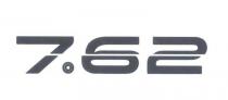 7.62 il marchio e formato da 3 numeri in grassetto nero, di cui il primo a sinistra e il 7 7.62 marchio e formato da 3 numeri in grassetto nero, di cui il primo a sinistra e il 7 seguito da un piccolo cerchio che identifica un punto, segue il numero 6 e 2. Nel centro dei tre numeri e presente una linea bianca tratteggiata. 7.62 il marchio e formato da 3 numeri in grassetto nero, di cui il primo a sinistra e il 7