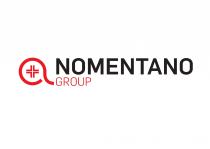 marchio è costituito dalla dicitura posta su due righe NOMENTANO GROUP in normali caratteri stampa, con le parole NOMENTANO marchio è costituito dalla dicitura posta su due righe NOMENTANO GROUP in normali caratteri stampa, con le parole NOMENTANO di colore nero e GROUP di colore rosso. A lato sinistro della dicitura è posta la figura di un cerchio, con la circonferenza di colore rosso e l interno bianco, con l estremità inferiore destra aperta e tendente verso la parola GROUP . All interno del cerchio è presente la figura di una croce sanitaria rossa e bianca. Il marchio è costituito dalla dicitura posta su due righe NOMENTANO GROUP in normali caratteri stampa, con le parole NOMENTANO
