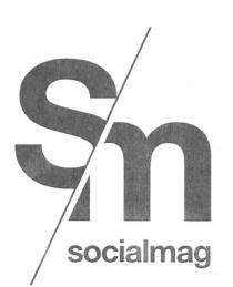 s/m socialmag - Il marchio è formato dalle lettere s e m attraversate da una riga trasversale dall alto verso il s/m socialmag s/m socialmag figurativo