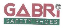 Denominazione: GABRI SAFETY SHOES.SCRITTA GABRI COLORE ROSSO CON SCRITTA SOTTO SAFETY SHOES COLORE BIANCA SU SFONDO VERDE. IL PUNTINO SULLA I Denominazione: GABRI SAFETY SHOES. SCRITTA GABRI COLORE ROSSO CON SCRITTA SOTTO SAFETY SHOES COLORE BIANCA SU SFONDO VERDE. PUNTINO SULLA I FINALE DI GABRI E RAPPRESENTATO DA UN GLOBO CON MERIDIANI E PARALLELI COLORE VERDE. LA PAROLA GABRI E IL NOME DELL AZIENDA, MENTRE LA SCRITTA SAFETY SHOES SIGNIFICA CALZATURE DI SICUREZZA. Denominazione: GABRI SAFETY SHOES.SCRITTA GABRI COLORE ROSSO CON SCRITTA SOTTO SAFETY SHOES COLORE BIANCA SU SFONDO VERDE. IL PUNTINO SULLA I
