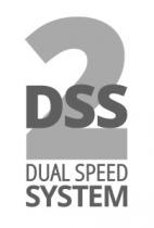 2 DSS DUAL SPEED SYSTEM scritta