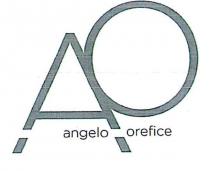 IL LOGO E FORMATO DA UNA A E UNA O ATTACCATE, CON LA SECONDA POSTA LEGGERMENTE PIÙ IN ALTO RISPETTO LOGO E FORMATO DA UNA A E UNA O ATTACCATE, CON LA SECONDA POSTA LEGGERMENTE PIÙ IN ALTO RISPETTO ALLA PRIMA. IN BASSO E RIPORTATO IL NOME ANGELO OREFICE SCRITTO IN CORSIVO CHE SI INTERSECA CON LA PARTE BASSA DELLA A CHE RISULTA COME SPEZZATA DA QUESTO. IL LOGO E FORMATO DA UNA A E UNA O ATTACCATE, CON LA SECONDA POSTA LEGGERMENTE PIÙ IN ALTO RISPETTO