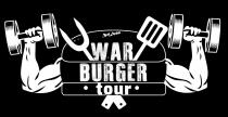 IL MARCHIO CONSISTE NEL DISEGNO STILIZZATO DI UN PANINO CON HAMBURGER AL CENTRO DELLO STESSO LE PAROLE WAR BURGER TOUR MARCHIO CONSISTE NEL DISEGNO STILIZZATO DI UN PANINO CON HAMBURGER AL CENTRO DELLO STESSO LE PAROLE WAR BURGER TOUR IN CARATTERI DI FANTASIA CON INTORNO ATTREZZI DA BARBEQUE ; AI LATI DELLO STESSO PANINO A DESTRA E SINISTRA DUE BRACCIA CON IN MANO MANUBRI DA PALESTRA IL TUTTO COME DA MARCHIO ALLEGATO. IL MARCHIO CONSISTE NEL DISEGNO STILIZZATO DI UN PANINO CON HAMBURGER AL CENTRO DELLO STESSO LE PAROLE WAR BURGER TOUR
