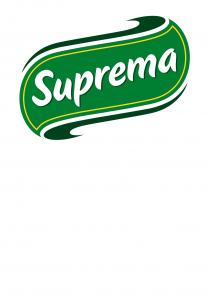 IL LOGO SIMULA LA FORMA DI UNA FOGLIA STILIZZATA POSTA ORIZZONTALMENTE E DI COLORE VERDE.SUL BORDO SUPERIORE ED INFERIORE DELLA LOGO SIMULA LA FORMA DI UNA FOGLIA STILIZZATA POSTA ORIZZONTALMENTE E DI COLORE VERDE.SUL BORDO SUPERIORE ED INFERIORE DELLA FOGLIA SONO POSTE DUE LINEE GEOMETRICHE DI COLORE VERDE SCURO CHE SEGUONO IL MARGINE ESTERNO INTERROMPENDOSI IN PROSSIMITA DEL LATO DESTRO E SINISTRO. UNA LINEA, SOTTILE E DI COLORE GIALLO, SEGUE IL MARGINE INTERNO DELLA FOGLIA VERDE E RACCHIUDE LA SCRITTA SUPREMA DI COLORE BIANCO. IL COLORE PRINCIPALE UTILIZZATO E IL VERDE NELLE DUE TONALITA CHIARO E SCURO. IL LOGO SIMULA LA FORMA DI UNA FOGLIA STILIZZATA POSTA ORIZZONTALMENTE E DI COLORE VERDE.SUL BORDO SUPERIORE ED INFERIORE DELLA