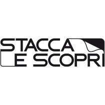 IL MARCHIO STACCA E SCOPRI È COMPOSTO DA DUE RIGHE DI TESTO SOVRAPPOSTE E SFALSATE FRA LORO. LA PRIMA RIGA MARCHIO STACCA E SCOPRI È COMPOSTO DA DUE RIGHE DI TESTO SOVRAPPOSTE E SFALSATE FRA LORO. LA PRIMA RIGA HA LA PAROLA STACCA TUTTO SCRITTO IN MAIUSCOLO E NELLA SECONDA RIGA COMPARE IL TESTO E SCOPRI SEMPRE TUTTO IN MAIUSCOLO . LE DUE RIGHE DI TESTO SONO RACCORDATE FRA LORO NELL ANGOLO IN BASSO A SINISTRA CON UN TRATTO AL FILO DELLO STESSO COLORE DEL TESTO, MENTRE NELL ANGOLO IN ALTO A DESTRA IL FILO DI RACCORDO FRA LE DUE RIGHE DI TESTO, SIMULA IL LEMBO DI UN ETICHETTA NELL ATTO DI ESSERE STACCATA, LASCIANDO AL TRATTO LA PARTE DEL LEMBO STACCATO ED IN COLORE PIENO LA PARTE SCOPERTA. IL LOGO HA COME VARIANTI COLORE DI BASE IL NERO, IL BLU E IL ROSSO, MA PUO ESSERE REALIZZATO A TINTA PIATTA IN QUALSIASI CROMIA, OPPURE SFONDATA IN BIANCO SU UN FONDO COLORATO. IL MARCHIO STACCA E SCOPRI È COMPOSTO DA DUE RIGHE DI TESTO SOVRAPPOSTE E SFALSATE FRA LORO. LA PRIMA RIGA