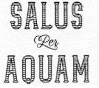 IL MARCHIO CONSISTE NELLA SCRITTA SALUS PER AQUAM POSIZIONATE ORIZZONTALMENTE UNA SOPRA L ALTRA, DOVE LE LETTERE DI SALUS E DI MARCHIO CONSISTE NELLA SCRITTA SALUS PER AQUAM POSIZIONATE ORIZZONTALMENTE UNA SOPRA L ALTRA, DOVE LE LETTERE DI SALUS E DI AQUAM SONO SCRITTE CON LINEE ORIZZONTALI AL LORO INTERNO E LA PREPOSIZIONE PER IN CORSIVO IL MARCHIO CONSISTE NELLA SCRITTA SALUS PER AQUAM POSIZIONATE ORIZZONTALMENTE UNA SOPRA L ALTRA, DOVE LE LETTERE DI SALUS E DI
