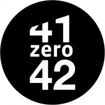 41 ZERO 42 scritta