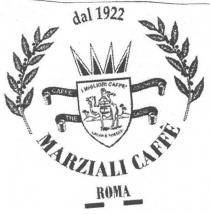 dal 1922 Marziali Caffe, Roma.I migliori caffè crudi e tostati.IL MARCHIO E COSTITUITO DALLE PAROLE; DAL 1922 MARZIALI CAFFE E dal 1922 Marziali Caffe, Roma.I migliori caffè crudi e tostati.MARCHIO E COSTITUITO DALLE PAROLE; DAL 1922 MARZIALI CAFFE E DA UNA SERIE DI ELEMENTI GRAFICI E VERBALI QUALI: DUE RAMI CON BACCHE DELL ALBERO DEL CAFFE, UN CAVALIERE A DORSO DI CAMMELLO INSERITO IN UNO SCUDO, UNA CORONA STILIZZATA CHE SORMONTA LO SCUDO E DUE COPPIE DI PERGAMENE SROTOLATE UNA SULLA DESTRA ED UNA SULLA SINISTRA DELLO SCUDO ALL INTERNO DELLE QUALI SI LEGGE CAFFE, ZUCCHERO, THE, CACAO. AL DI SOTTO DELLA SCRITTA MARZIALI VI E LA SCRITTA ROMA ED UN TRICOLORE STILIZZATO. IN QUALSIASI CARATTERE, IN QUALSIASI FORMA ED IN QUALSIASI COLORE. DAL 1922 MARZIALI CAFFE figurativo
