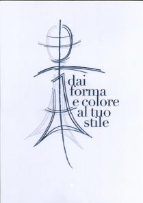 marchio consiste nella riproduzione stilizzata di un manichino da sartoria, senza rivendicazione alcuna di colore, affiancato sulla destra dalla marchio consiste nella riproduzione stilizzata di un manichino da sartoria, senza rivendicazione alcuna di colore, affiancato sulla destra dalla scritta in stampatello minuscolo dai forma e colore al tuo stile, disposta su cinque righe, come da esemplare allegato. Il marchio consiste nella riproduzione stilizzata di un manichino da sartoria, senza rivendicazione alcuna di colore, affiancato sulla destra dalla