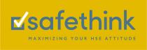 marchio consiste nella rappresentazione della parola SAFETHINK in caratteri di fantasia, al di sotto della quale è posta la marchio consiste nella rappresentazione della parola SAFETHINK in caratteri di fantasia, al di sotto della quale è posta la dicitura MAXIMIZING YOUR HSE ATTITUDE in caratteri di fantasia. Al lato sinistro della parola SAFETHINK è raffigurato un quadrato stilizzato con un segno di spunta. Il tutto come da esemplare allegato Il marchio consiste nella rappresentazione della parola SAFETHINK in caratteri di fantasia, al di sotto della quale è posta la