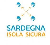 Marchio figurativo SARDEGNA ISOLA SICURA, nei colori azzurro e arancione, come da esemplare allegato Marchio figurativo SARDEGNA ISOLA SICURA, nei colori azzurro e arancione, come da esemplare allegato Marchio figurativo SARDEGNA ISOLA SICURA, nei colori azzurro e arancione, come da esemplare allegato