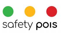 marchio è costituito dalla locuzione SAFETY POIS con sopra riportati 3 elemetni circolari di colore Verde giallo e rosso marchio è costituito dalla locuzione SAFETY POIS con sopra riportati 3 elemetni circolari di colore Verde giallo e rosso Il marchio è costituito dalla locuzione SAFETY POIS con sopra riportati 3 elemetni circolari di colore Verde giallo e rosso
