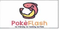 Poke Flash - il pittogramma viene costruito su una matrice geometrica circolare attraverso la commistione degli elementi del pesce salmone Poke Flash - pittogramma viene costruito su una matrice geometrica circolare attraverso la commistione degli elementi del pesce salmone della saetta flash e della tipica bowl del pokè, iconizzati in base una semplificazione formale Poke Flash - il pittogramma viene costruito su una matrice geometrica circolare attraverso la commistione degli elementi del pesce salmone